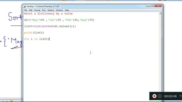 Python:Sort a Dictionary by a Value , very important python program to sort Dictionary.Dictionary смотреть онлайн