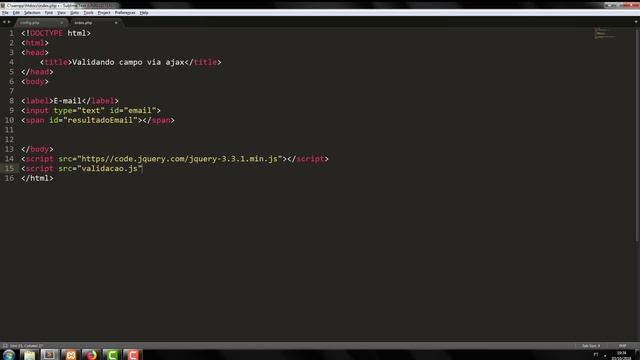 Validando input em tempo real usando PHP + Ajax смотреть онлайн