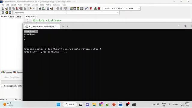 Introduction to Array | Memory representation of 1D, 2D Array смотреть онлайн