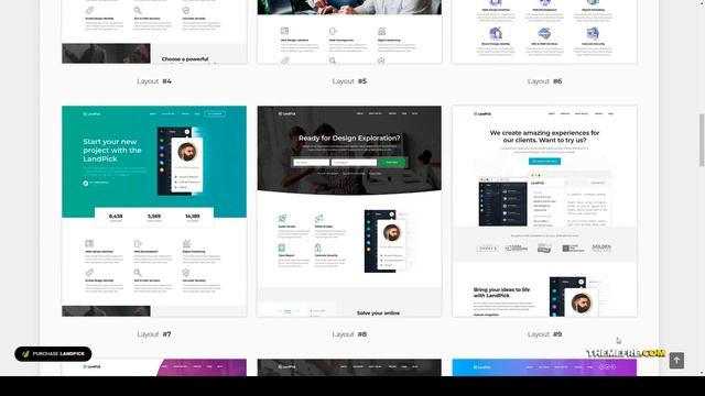 Landpick - Multipurpose Landing Pages WordPress Theme creative html5 template Easy Create Website смотреть онлайн