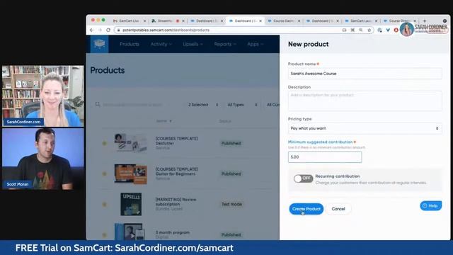How To Sell Online Courses and Digital Products with SamCart смотреть онлайн