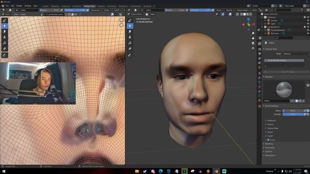 How To Create Your Face in 3D - Blender 2.9 FaceBuilder Addon смотреть онлайн