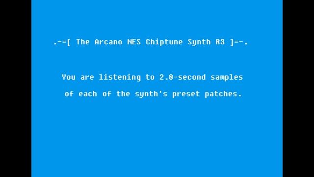NES-style chiptune synth module preset patch demo смотреть онлайн