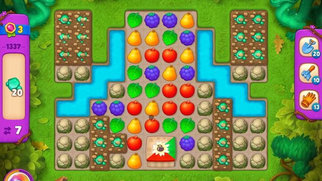 GardenScapes Level 1337 no boosters (16 moves) смотреть онлайн
