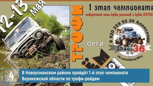 #16 Коротко о главном за неделю (30 апреля - 6 мая) - Новая Усмань Сегодня