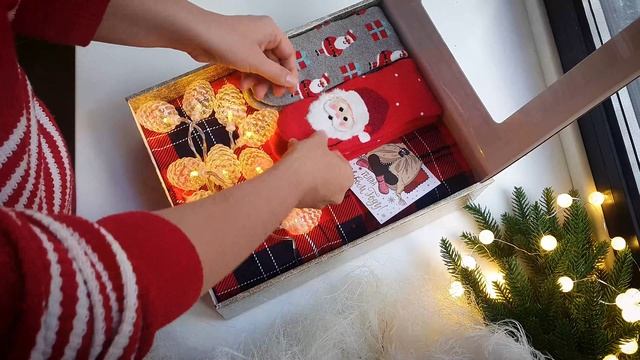 Новогодний подарочный набор с пижамой «Новогодние сны» смотреть онлайн