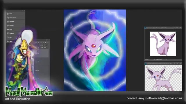 Mad Munchkin draws Pokemon Espeon смотреть онлайн