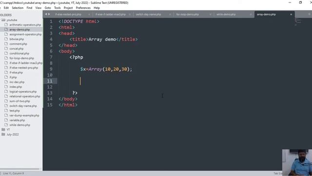 array in php in hindi смотреть онлайн