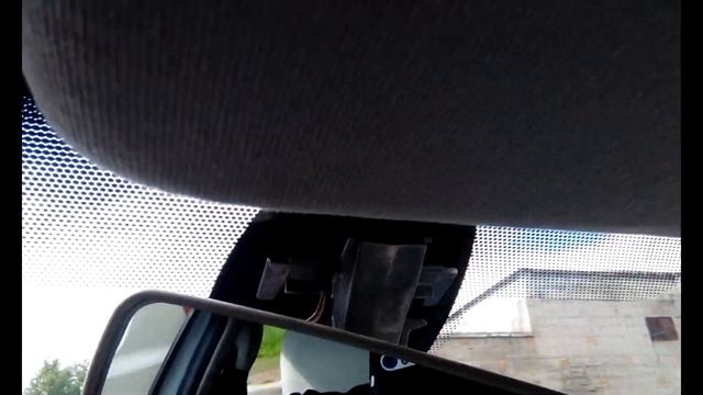 Снятие и установка салонного зеркала заднего вида на Рено Меган 3 с датчиками света и дождя. смотреть онлайн