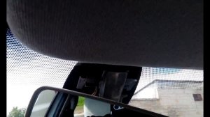 Снятие и установка салонного зеркала заднего вида на Рено Меган 3 с датчиками света и дождя.