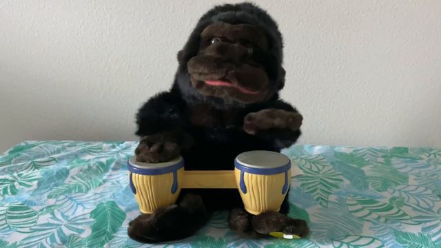 Gemmy - Bongo Jr. Gorilla - Bang On The Drum All Day (RARE)