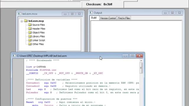 Secuencia de LED con Microcontrolador PIC 16F84A MPLAB PICKIT2 смотреть онлайн