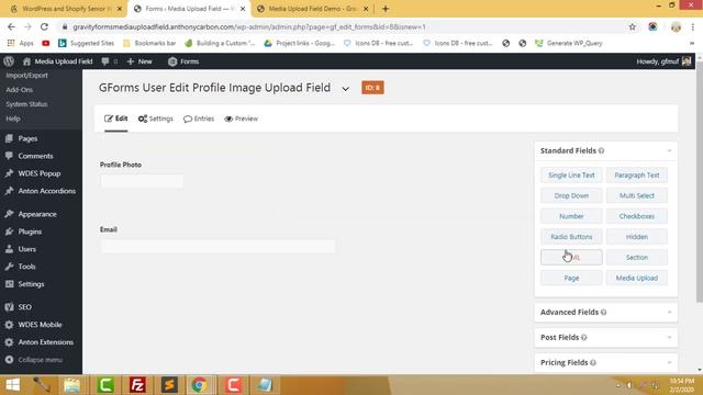 Gravity Forms User Edit Profile Image Upload Field Setup смотреть онлайн