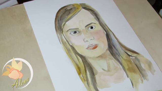 Портрет акварелью поэтапно смотреть онлайн