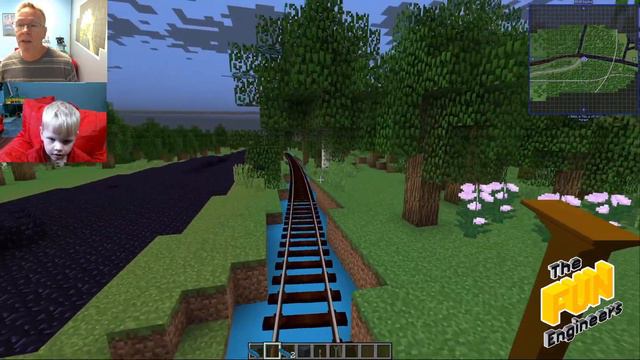 Learn to build awesome custom train tracks in Minecraft! An Immersive Railroad track tutorial. смотреть онлайн