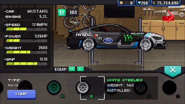 Vaughn Gittin Jr.'s Ford Mustang Drift Car Build in Pixel Car Racer смотреть онлайн