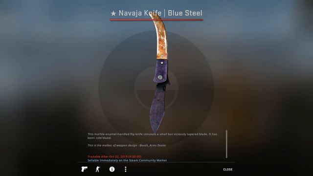 [CSGO] Navaja Knife ~ Blue Steel [BS]