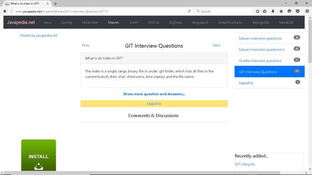 What is an Index in GIT?
| javapedia.net смотреть онлайн