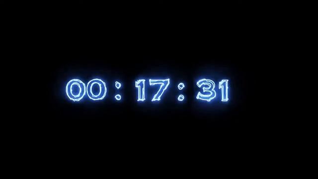 Неоновый таймер 35 минут обратный отсчет смотреть онлайн