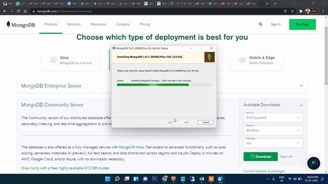 1. Mongo DB installation Tutorial | Mongo DB Tutorial | MongoDB Compass Installation- Acesoftech смотреть онлайн