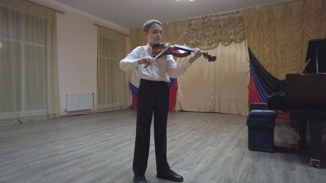 Ш. Берио "Этюд соль мажор" исп. Гавриков Александр, 11 лет смотреть онлайн
