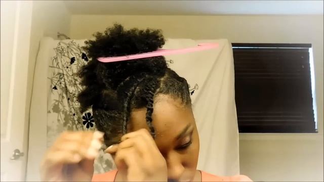 Natural Hair Updo On 4b/4c Medium/Short #naturalhair Tutorial