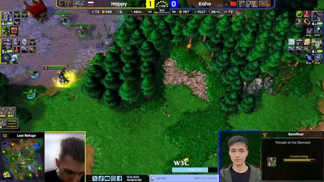 WC3 - [UD] Happy vs Kaho [NE] - Semifinal - W3Champions S16 Finals смотреть онлайн