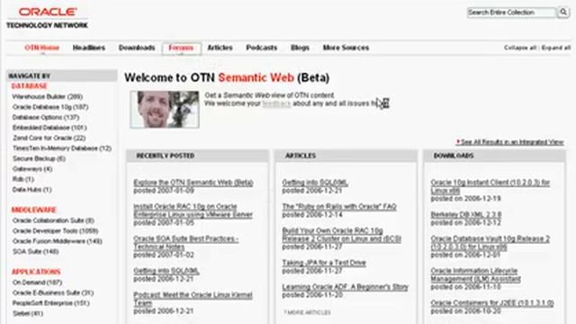 Oracle Technology Network Semantic Web смотреть онлайн