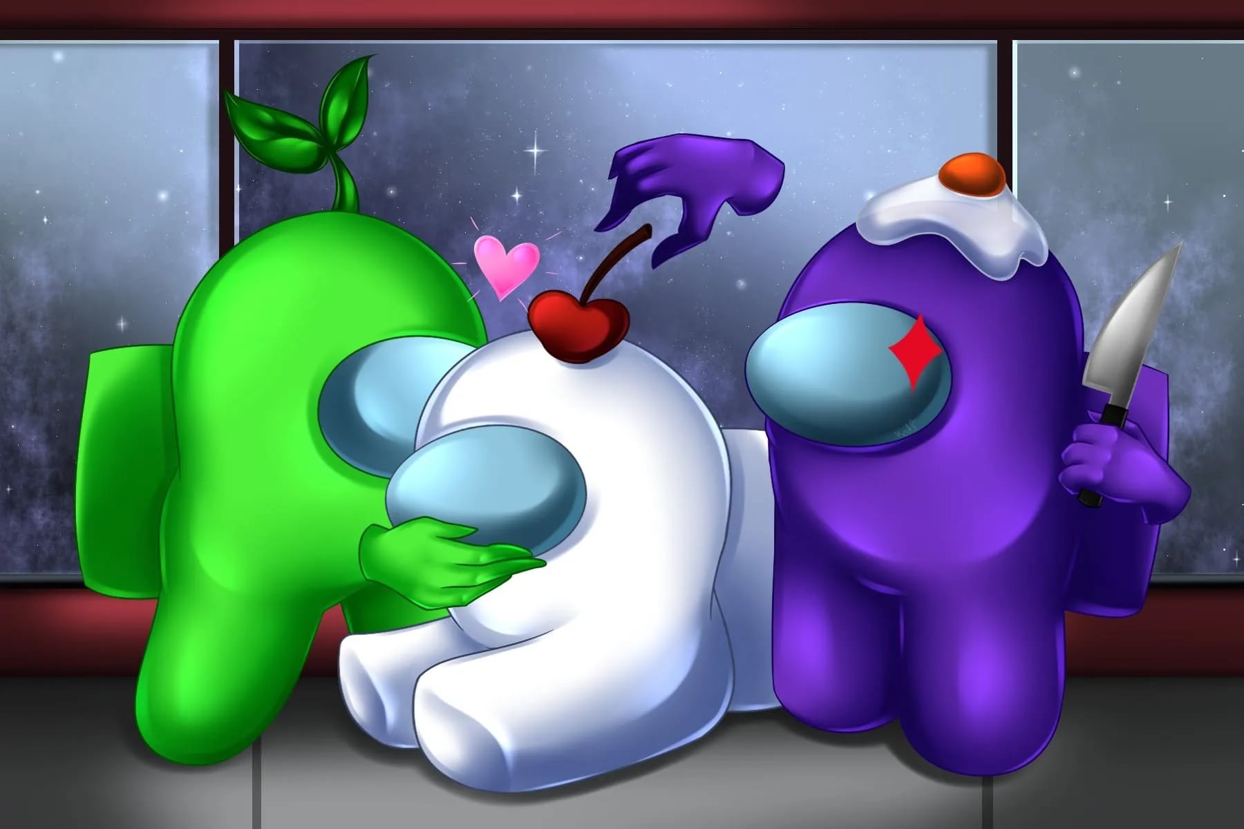 УБИЛ НА МОИХ ГЛАЗАХ➤AMONG US! #6