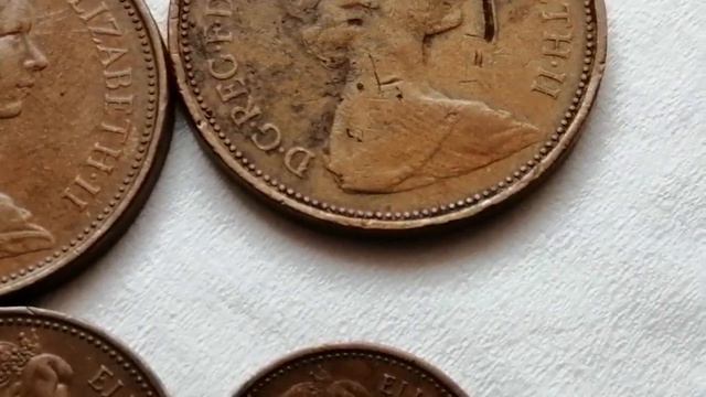 44000$ NUEVO, NUEVO 2 Nuevo PENCE 1971 Errores Y Defectos,  PENNY 1971Súper Raro, 1/2 Nueva Penny .