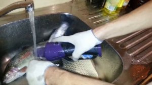 Чистка скользкой форели