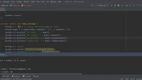Lesson 2 Java - While loop and String.