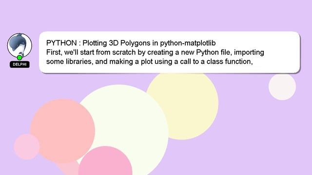 PYTHON : Plotting 3D Polygons in python-matplotlib смотреть онлайн