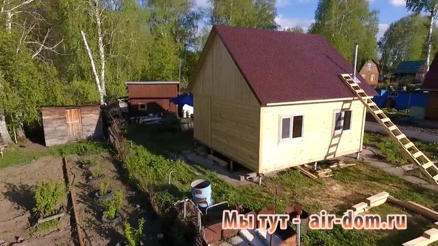 Строим сразу ДВА дома 6 х 6 из бруса. Плотниково. смотреть онлайн