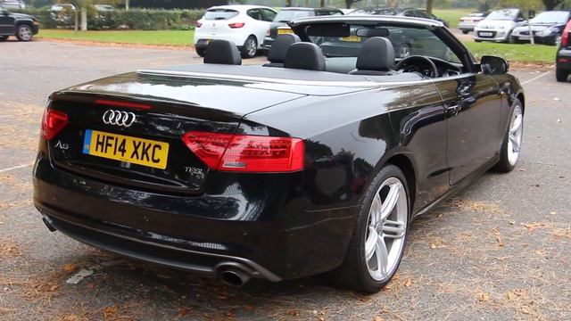 Audi A5 2 0 TFSi S Line Convertible Special Edition 2014 Black смотреть онлайн