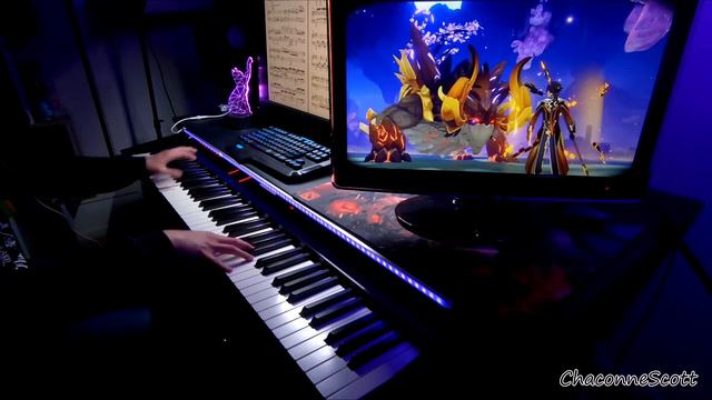 Genshin Impact/ Rage Beneath the Mountains (Azhdaha's Theme II ) Virtuosic Piano Arrangement смотреть онлайн