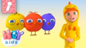Os pintinhos dizem Piu piu piu  KARAOKÊ | Música Infantil | HeyKids em Português