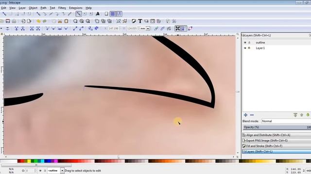 Convert Photo to Line Portrait Vector - Tutorial - Inkscape смотреть онлайн