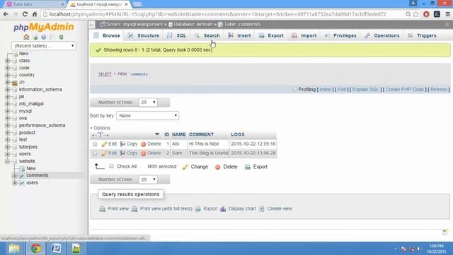 Simple blog with comment System With PHP and MySql Part-2 смотреть онлайн