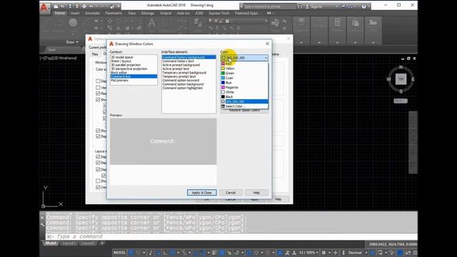 Change Command Line Interface In Autocad 2018 смотреть онлайн