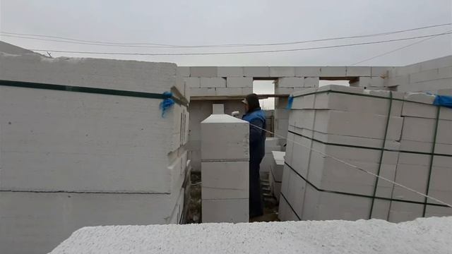 6, 7, 12, 14, 16 сентября. Внутренние несущие стены. Дом из газоблока. Рудный. смотреть онлайн