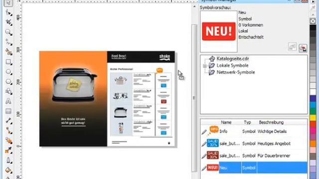 31_Wiederkehrende Elemente in CorelDraw X5 als Symbole anlegen und verwalten.flv смотреть онлайн