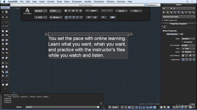 AutoCAD Tutorial - Convert Text to Mtext смотреть онлайн