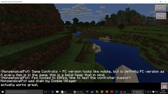Minecraft Windows 10 Edition Beta | First Look смотреть онлайн