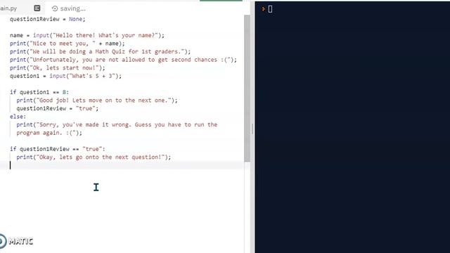 Math Quiz 1st Grade in Python: Part 1 смотреть онлайн