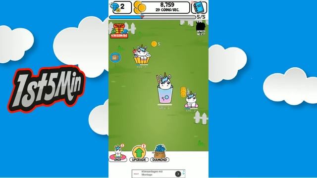 Unicorn Evolution - Idle Cute Clicker Game Kawaii - Gameplay - First Look смотреть онлайн