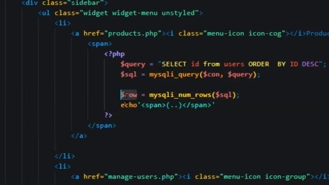 Dashboard count number show php mysql смотреть онлайн