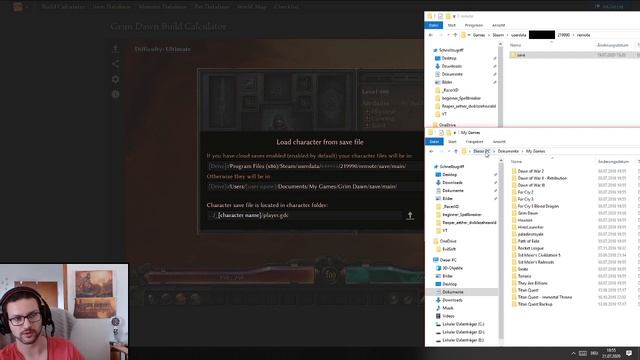Grim Dawn Guide - save files, switching to local save, resetting account with backup смотреть онлайн