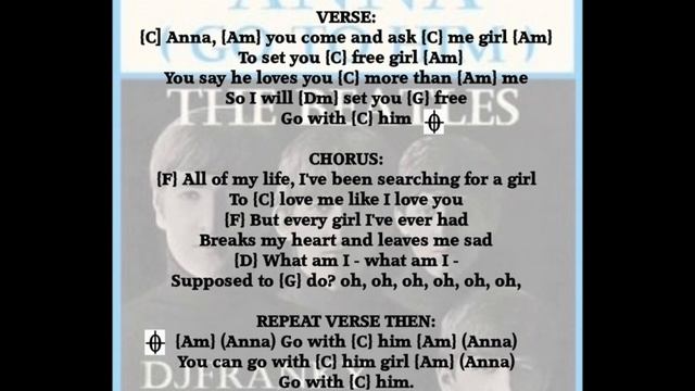 "Anna." Beatles Easy Play Chords смотреть онлайн
