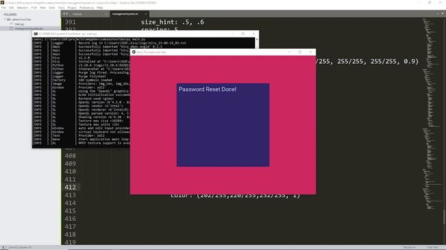 7. Password Reset Done Screen Design - Management App with python Kivy смотреть онлайн